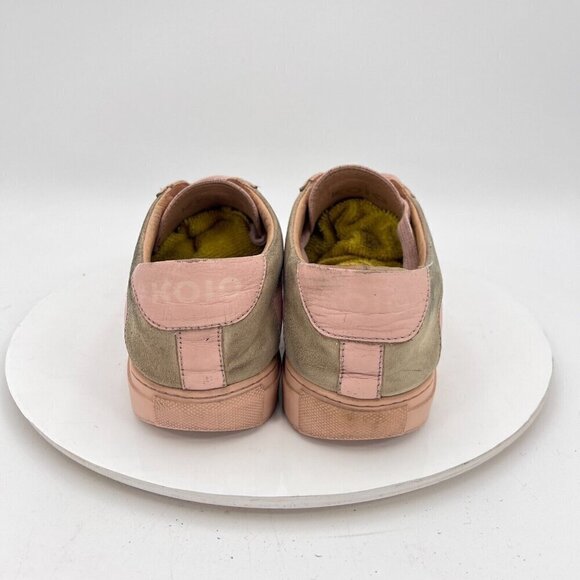 Koio Capri Women Size EU 39 US 9 Pink Leather Brown Suede Low Top Lace Up Shoes - Picture 6 of 14